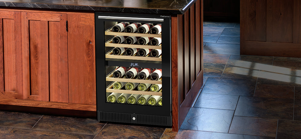 Temperature range of wine refrigerator