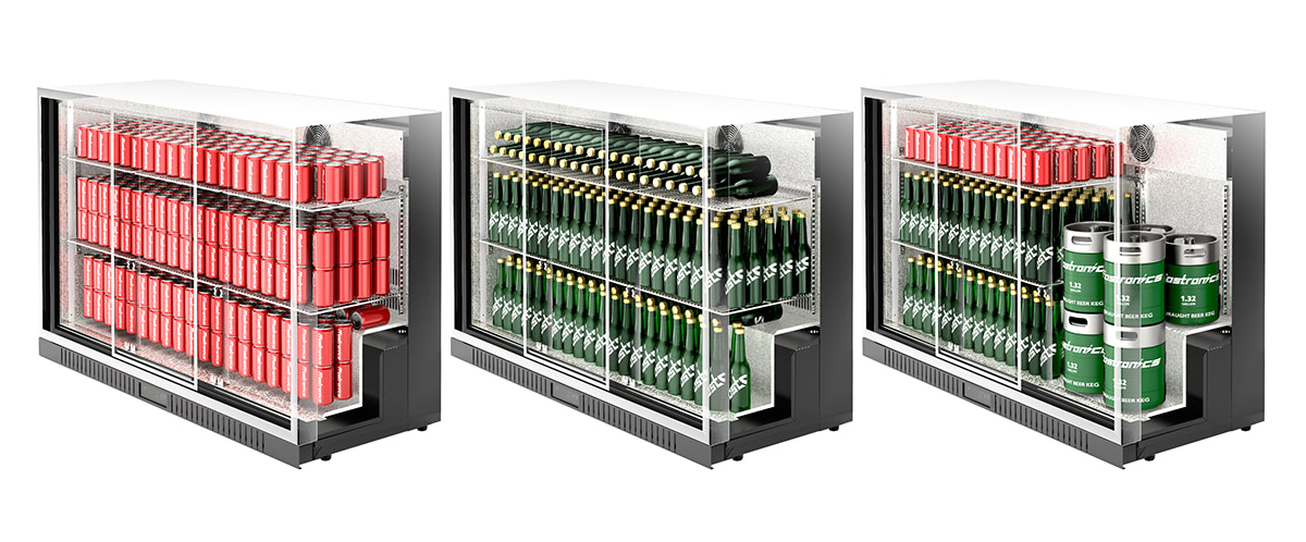 The Chillnovation Duo Doors Beverage Fridge